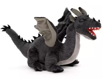 UNI-TOYS Drache grau 34 cm (L&auml;nge)