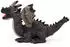 UNI-TOYS Drache grau 34 cm (Länge)