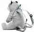 UNI-TOYS Rucksack aus Plüsch (Husky) - 35 cm (Höhe)