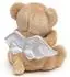 UNI-TOYS Schutzengel-Teddybär mit rotem Herz Lieblingsmensch Plushie 13 cm (Höhe)