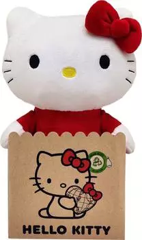 Joy Toy Hello Kitty Eco-Pl&uuml;schfigur rotes Kleid, 24cm (20615)