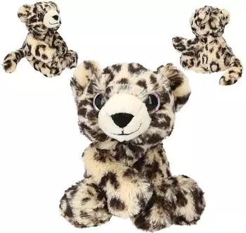 Depesche SNUKIS Kuscheltier Leopard, braun-beige, 25cm (13520)