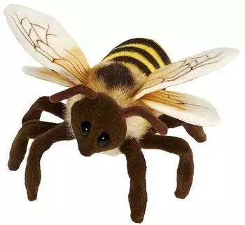 Hansa Toy Honigbienen-Pl&uuml;schtier, weich, realistisch, 22cm