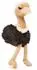 UNI-TOYS Strauß mit wendbarer Haube Boy/Girl Baby-Shower-Party Geschenk 28 cm (Höhe)