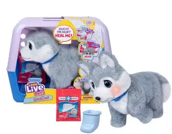 Little Live Pets Ouchies Husky (26680) Interactive Toy Mehrfarbig Kinder