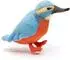UNI-TOYS Eisvogel 12 cm (Höhe) - Plüsch-Vogel