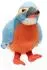 UNI-TOYS Eisvogel 12 cm (Höhe) - Plüsch-Vogel