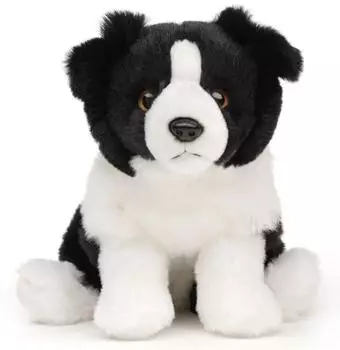 UNI-TOYS Border Collie, sitzend (ohne Leine) - 20 cm (H&ouml;he) - Pl&uuml;sch-Hund