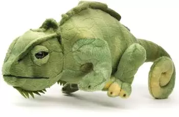 UNI-TOYS Cham&auml;leon gr&uuml;n 28 cm (L&auml;nge) - Pl&uuml;sch-Reptil