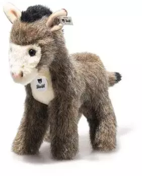 Steiff Asinus Esel Pl&uuml;sch 17cm braun/grau (067952)