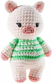 Heunec Crochi H&auml;kel Schwein Kuscheltier 15cm (930476)