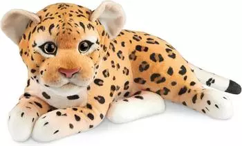 Brubaker Leopard Kuscheltier liegend, 30cm, braun (23BC30BR)