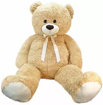 PMS Riesen-Teddyb&auml;r mit goldener Schleife, 150cm