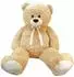 PMS Riesen-Teddybär mit goldener Schleife, 150cm