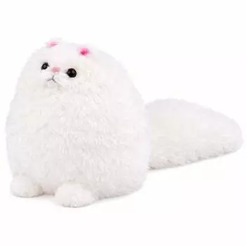 OEM Pl&uuml;schtier Gro&szlig;katze mit langem Schwanz, wei&szlig;, 30x30cm (oneglobal2_5905991086796)