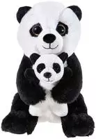 Heunec Kuscheltier "Misanimo, Panda mit Baby 25 cm"
