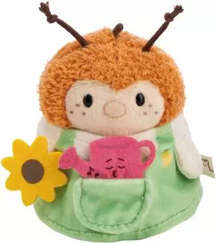 NICI Kuscheltier Hummel Hadshi 8cm Gärtner mit Gießkanne - braun - 62904