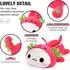 Gerster Axolotl Plüschtier Kawaii Drachenfrucht, rot, 33cm