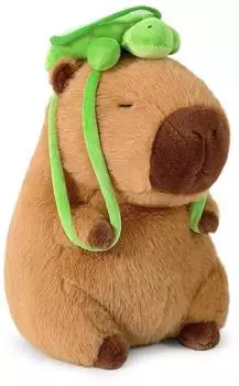LuxusKollektion Capybara mit Schildkr&ouml;te Pl&uuml;schtier 45cm