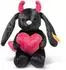 Steiff Hoppie Hase kleiner Teufel, 14cm, schwarz (081170)