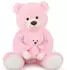 LuxusKollektion Teddybär XXL mit Babybär, rosa, 100cm, 2er-Set