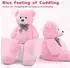 LuxusKollektion Riesen Teddybär 140cm, rosa, XXL Kuscheltier