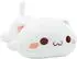 LuxusKollektion Kawaii Kätzchen Plüschkissen 50cm, weiß
