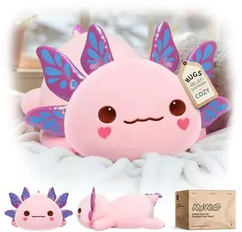 LuxusKollektion Axolotl Pl&uuml;schtier lila Ohren, 33CM