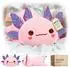 LuxusKollektion Axolotl Plüschtier lila Ohren, 33CM