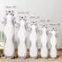 LuxusKollektion Lange Katze Kuscheltier grau 70cm