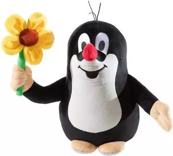 Heunec Kleiner Maulwurf Kuscheltier mit Blume, 16cm (632868)