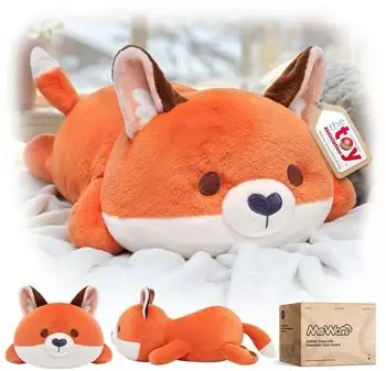 LuxusKollektion Fuchs Kawaii Pl&uuml;schkissen, 33cm
