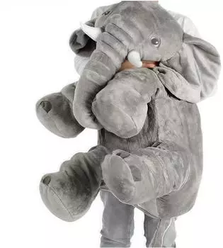 LuxusKollektion Elefant Kuscheltier XXL, grau, 60cm