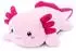 Gerster Axolotl Kuscheltier mit Gewicht, rosa, 25cm