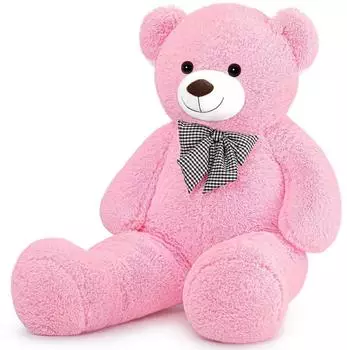 LuxusKollektion Teddyb&auml;r XL, rosa, Pl&uuml;sch