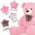 LuxusKollektion Teddybär XL, rosa, Plüsch