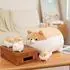 LuxusKollektion Shiba Inu Plüschtier mit 4 Welpen, Baumwolle