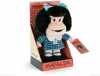 Barrado Mafalda Plüschtier, blau, 27cm