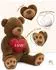 LuxusKollektion Riesen-Teddybär mit Herz 