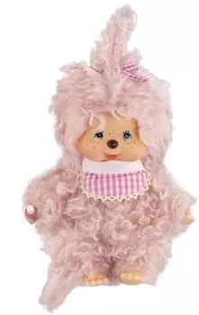 Sekiguchi Monchhichi Fluffy Pink M&auml;dchen, 20cm (204229)