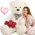 LuxusKollektion Teddybär XXL 140cm, beige