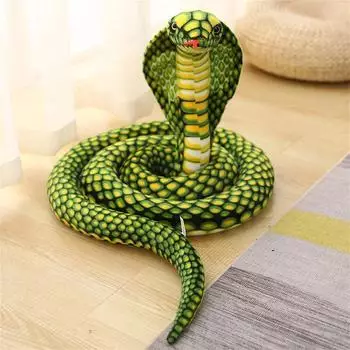 LuxusKollektion Schlange Kuscheltier Kobra, gr&uuml;n, 170cm