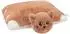 Brubaker Kuscheltier-Kissen Katze 2-in-1 Plüschtier, 40x30cm, braun (Kissen_22601_Katze_Bra)