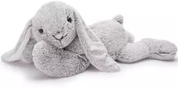 LuxusKollektion Riesen Hase Kuscheltier XXL, grau, 80cm