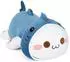 Gerster Hai-Katze Kuscheltier, Kawaii, blau, 30cm