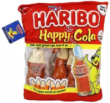 Grafix Haribo Happy Cola Pl&uuml;sch-Snackbeutel, 40cm (Large)