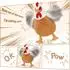 LuxusKollektion Riesen Huhn Kuscheltier XXL mit 3 Küken und 2 Eiern, grau-braun (37cm)