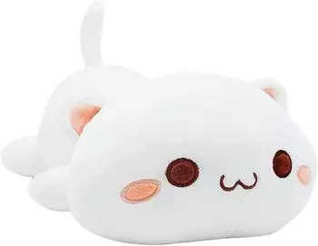 LuxusKollektion Kawaii Katze Pl&uuml;schtier wei&szlig;, 30cm