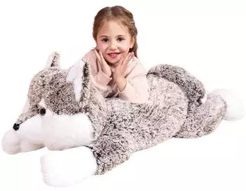 LuxusKollektion Wolf Kuscheltier, Pl&uuml;sch, 78cm