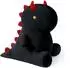 LuxusKollektion Dinosaurier Kuscheltier Kissen kawaii, schwarz, 45cm